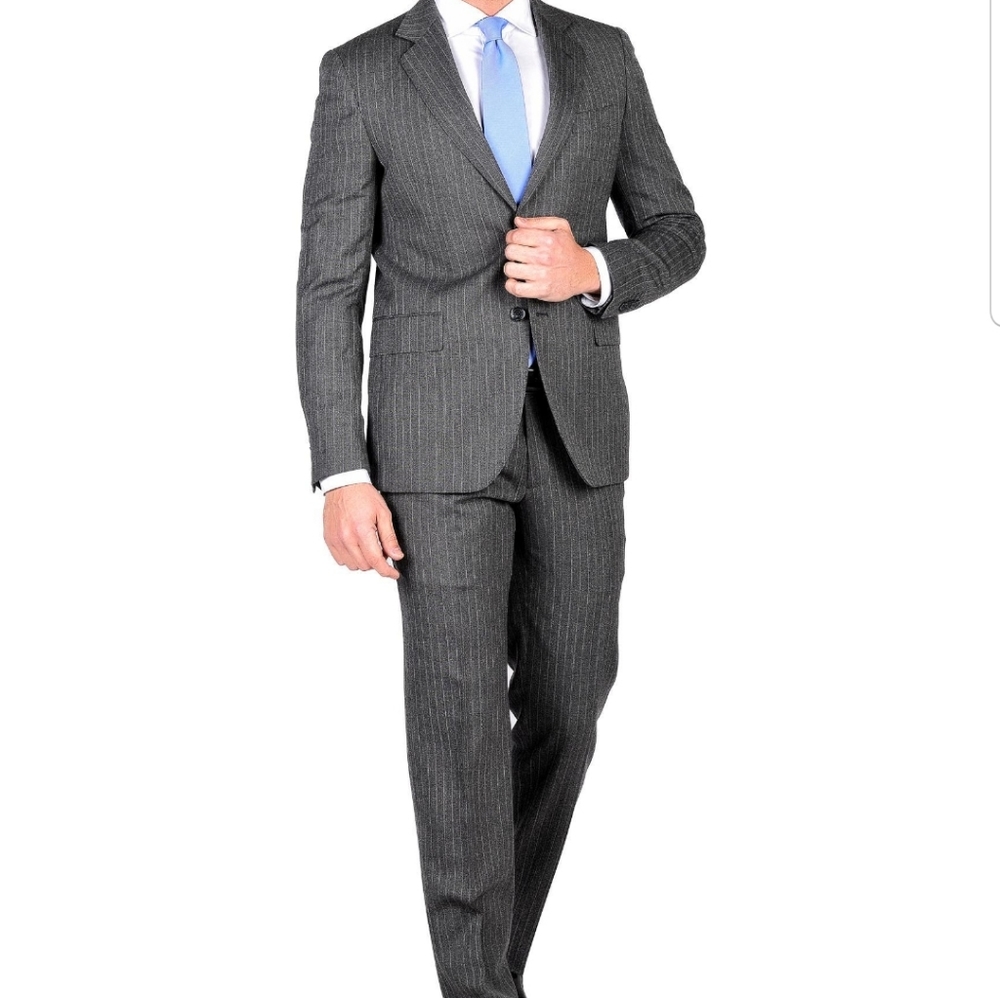 💥BOGO💥Towncraft Grey Pinstripe Suit 42/38x32